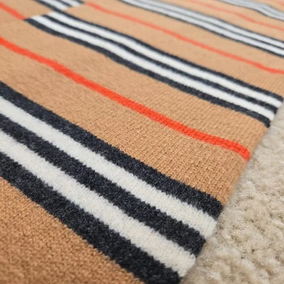 Burberry Rare Vintage KNIT Lambswool Scarf PERFECT - Picture 8 of 14